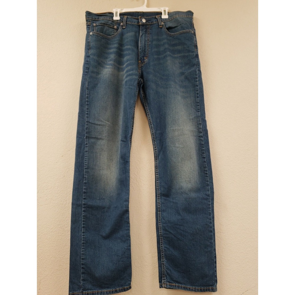 Levi's 505 Men's Waterless Straight leg Size 38 Jeans Blue Excellent Medium Wash
